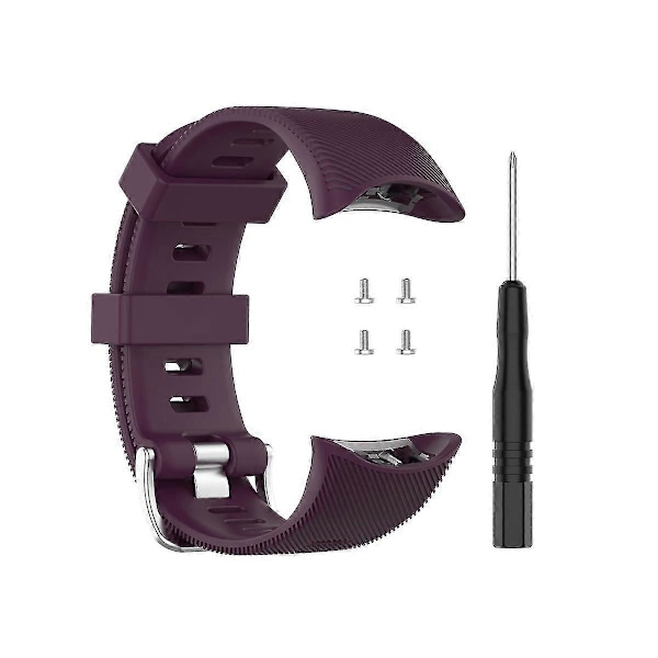 Vaihtokellohihna Garmin Forerunner 45 / 45s älykellolle - Silikoninen ranneke Garmin Forerunner 45 45s kellolle (FMY) dark purple strap