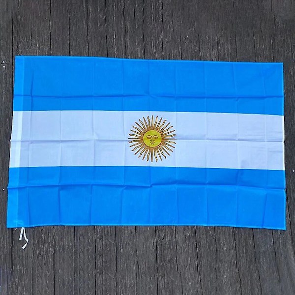 NYT Argentina Flag 3ft x 5ft hængende Argentina  Flag Polyester standard Flag Banner  (FMY) WHITE 90 x 150cm