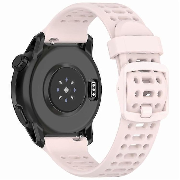 Kompatibel med Coros Pace 2 / Apex 2 / Apex 42mm Silikone Urrem Ensfarvet 20mm Urrem (FMY) LightPink
