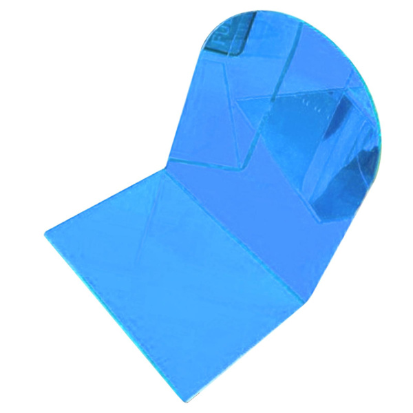 1 Par Bokstöd Tjock Non-Slip Transparent Akryl Dekorativt Tungt Bokstöd För Student Kontor L-Formad (FMY) Blue