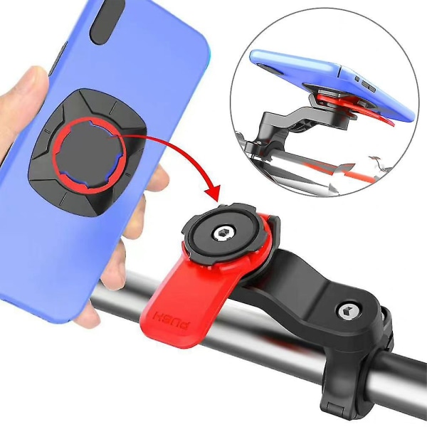 360 graders roterende telefonholder drejelås til cykel mountainbike motorcykel (FMY)