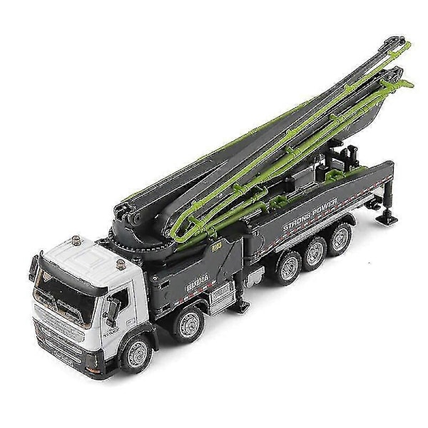 1:50 Metalliseos Betoni Sementtipumppu Kuorma-auto Lelu Insinööriajoneuvo Useita Liikuteltavia Paikkoja Auto Lapsille (FMY) Green foam box