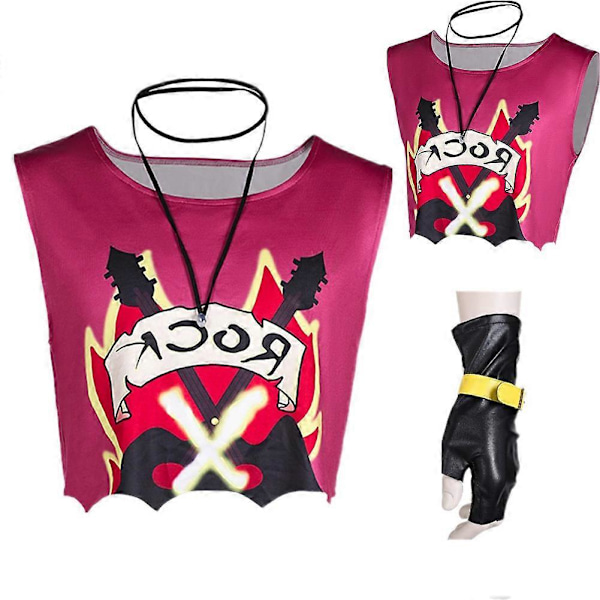 Gambit Cosplay Skjorte Kostume Halskæde Armbånd Handsker Tegneserie Super Skurk X Rollespil Vest Outfits Party Dragt Halloween Mænd (FMY) Male XXXL