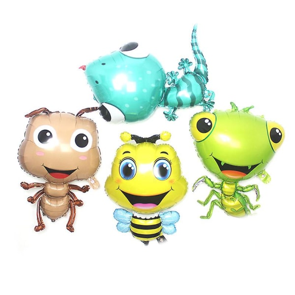 Suloinen villieläin alumiinifolio ilmapallo Hornet Gecko Mantis Ant Kids Lelut Baby Shower Syntymäpäiväjuhla (FMY)