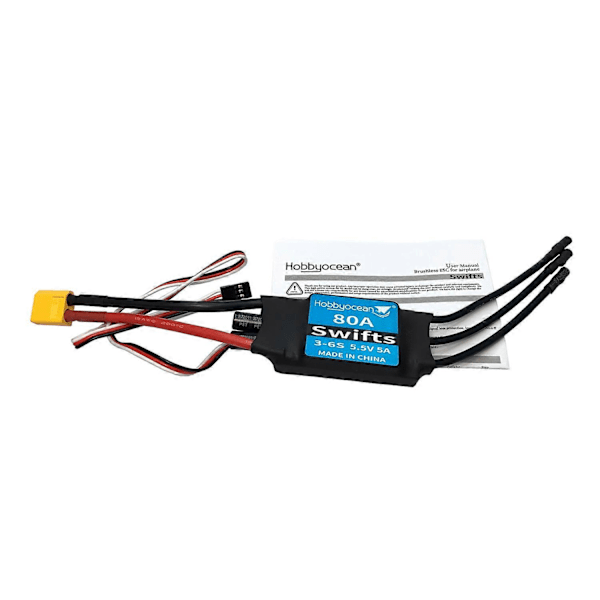 80A ESC Hastighedskontrol XT60 Stik til RC FPV Quadcopter RC Flyvemaskiner Helikopter Drone Model Reservedel (FMY) blue