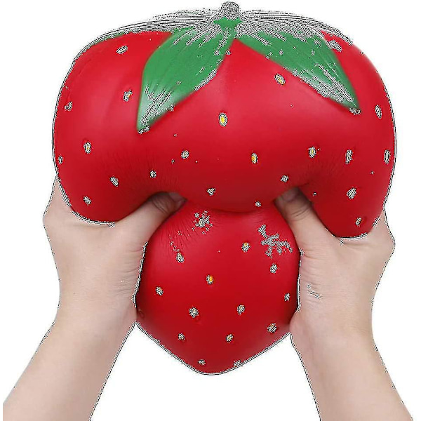 Jättejordgubbe Super Large Antistress Squishies Squeeze Squeeze Leksaker Långsamt Stigande Squishies Jumbo Leksaker Långsamt Stigande Leksaker  (FMY)