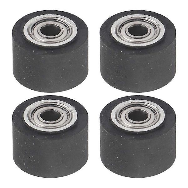 4 stk. Plotter Cutter Pinch Roller Papirføderulle Gummi Skæreplotter Pinch Roller (4x11x16mm) (FMY) Black