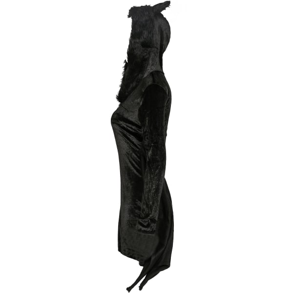 Retro festklänningar för kvinnor Klassisk svart cosplayklänning, M (FMY)