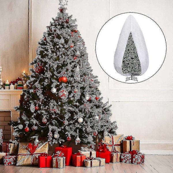 9 X 4ft Pystyssä oleva joulukuusen säilytyskassi - Säädettävät joulukuusen säilytyssuojat - Kuitukangas BET-Q (FMY) 9FT x 6FT