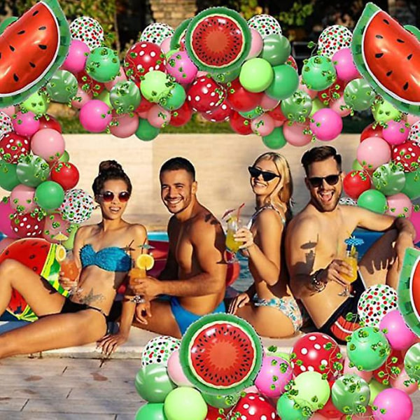 Vannmelonballonger for Vannmelon-Bursdagsdekorasjoner (FMYED)