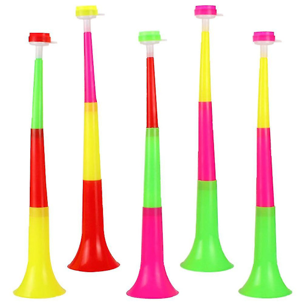5 st Plastik Stadionhorn Teleskopiska Sportarrangemang Bullermakare Heja Ledande Trumpet (FMY) As Shown 60.00X12.00X12.00CM