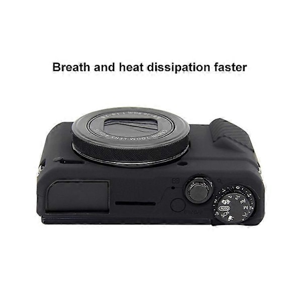 Silikon Skyddande Fodral för Canon EOS G7 X Mark II (FMY) Black