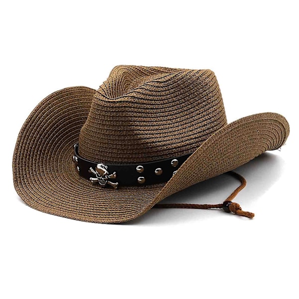Skallebelte Cowboyhatt for menn (FMY) Brown