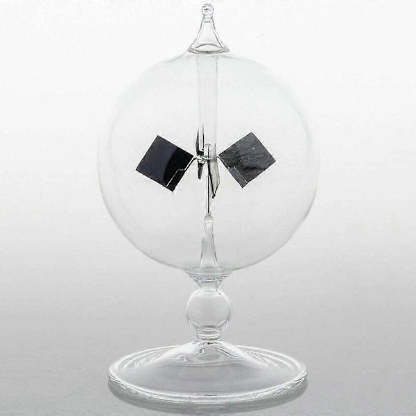 Klar Solenergi Radiometer Sollys Energi Vinger Glass Radiometer Vitenskap Utdanningslys Mølle (FMY) transparent