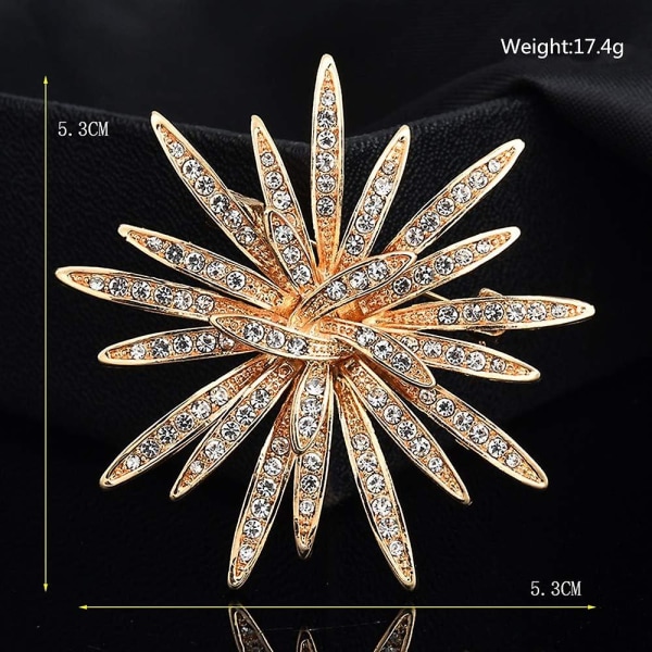 Brooch Pins For Womengold Tone Austria Rhinestone Crystal Brooch Pins Jewelry,wz-1198  (FMY)