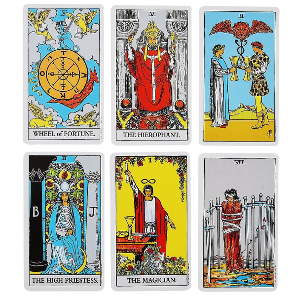 Populære Rider Tarot Kort til Spådom Personlig Brug Tarot Deck Fuld Engelsk Version Orakel Deck til Kvinder Piger Brætspil (FMY)