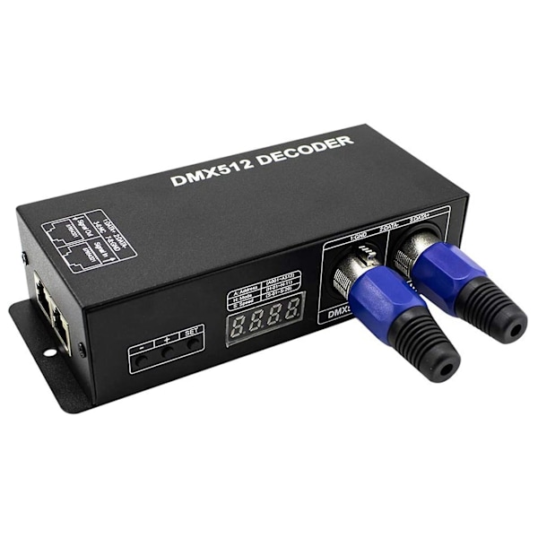 Dmx Led-kontroller Led Dmx 512 Dekoder Dimmer Driver Dc12v-24v For Led Rgb Stripe Eller Lys (3 Kanaler (FMY) As Shown