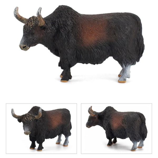 Yak Model Realistic Education Toys Novelty Simulation Bull Action Figures Kids Gifts  (FMY)