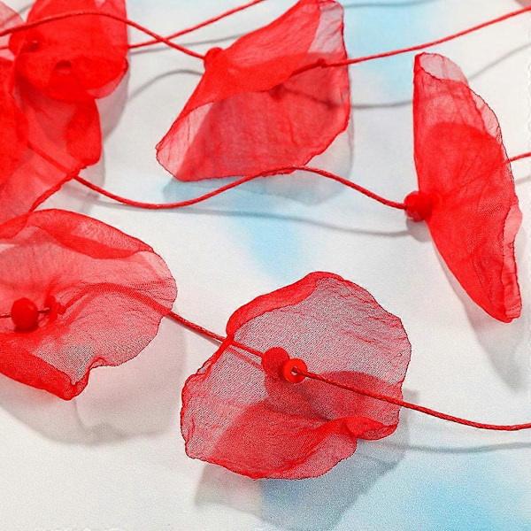 Monikerroksinen kangaskukkakaulakoru kangaskaulus kukkakoriste kaulakoru (FMY) Red