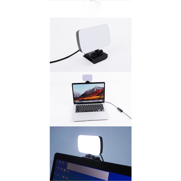 Videokonferansebelysning, LED Fill-videolys for bærbar PC/datamaskin (FMY)