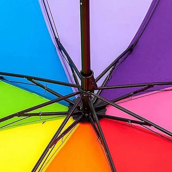 Automatisk paraply vindtett reiseparaply vindtett liten lett, robust stålskaft Minifoldbar og bærbar (FMY)