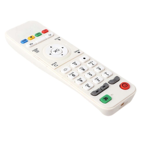 Vit fjärrkontroll ersättning kompatibel med LOOL Loolbox IPTV Box GREAT BEE IPTV och MODEL 5 ELLER 6 Arabisk Box Tillbehör (FMY)