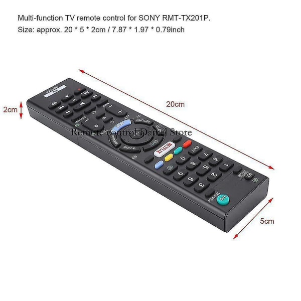 Rmt-tx201p til Sony Lcd Tv Fjernbetjening Kdl-40w650d Fernbedienung (AM4)