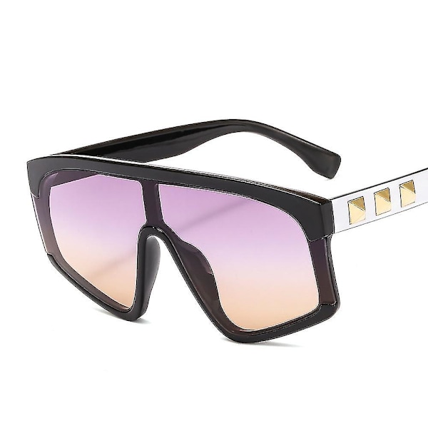 Solglasögon - styck Solglasögon Trendiga Fyrkantiga Solglasögon Metallram (FMY) C4 black frame
