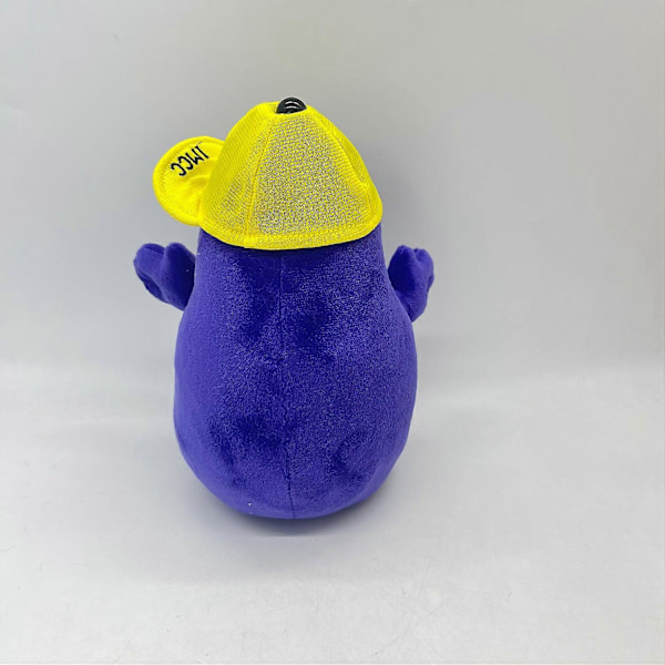 Grimace Shake Keltainen Hattu Pehmolelu Plushie Täytetty Eläinlelu Peli Nuken (FMY) eggplant