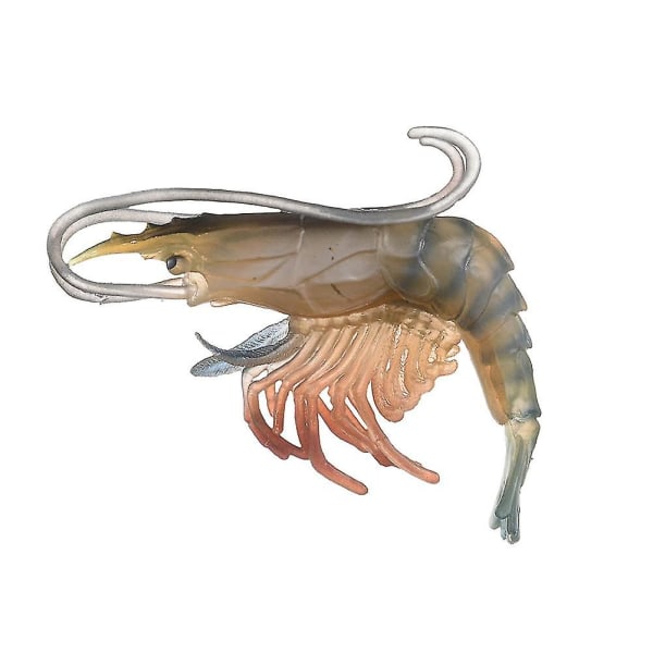 Högsimulering Räkor Bläckfisk Ocean Djurmodell Statyett Bordsdekor Barnleksak (FMY) Green Shrimp