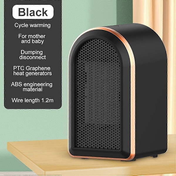 350W USB-driven rymdvärmare fläkt portabel snabb uppvärmning termostat hem (FMY)