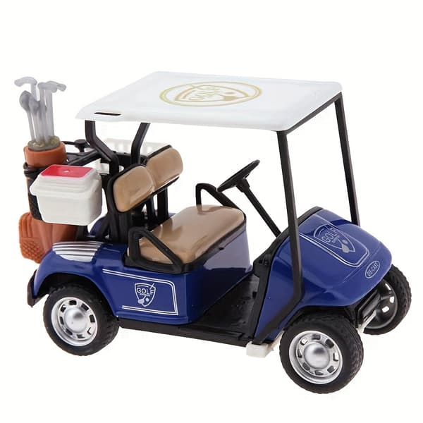 1 stk, sød golfvognmodel, mini kreativ billegetøjsmodel (FMY) Blue