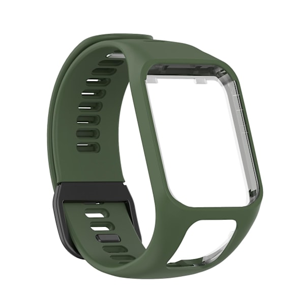 Til Tomtom 4 silikoneurrem (FMY) Dark Green