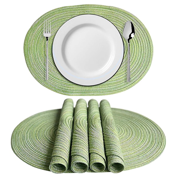 Soikeat Pöytätabletit Pestävät Pöytätabletit Keittiön Pöydälle, 50 x 35 cm (vihreä, ruskea, harmaa, keltainen) (FMY) green