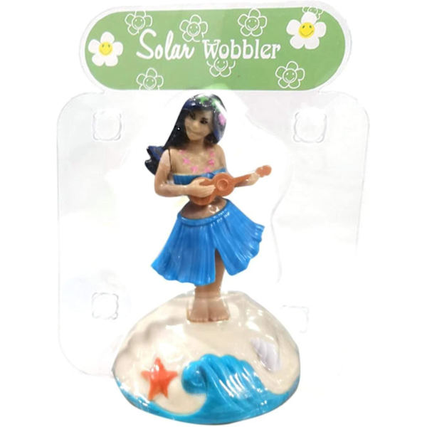 1 stk Hawaiian Dancer Bilinnredning Dekorasjon Solar Dancing Swing Toy Hawaiian Hula Dashboard Doll  (FMY)