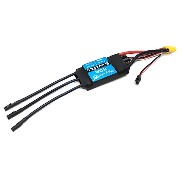 80A ESC Hastighedskontrol XT60 Stik til RC FPV Quadcopter RC Flyvemaskiner Helikopter Drone Model Reservedel (FMY) blue