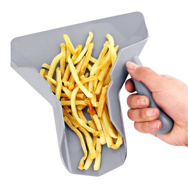 Multifunktionel Chips Scoop Hygiejnisk Plastik Gratfri Praktisk Pommes Frites Skovl til Hjemmet KAESI(FMY) A