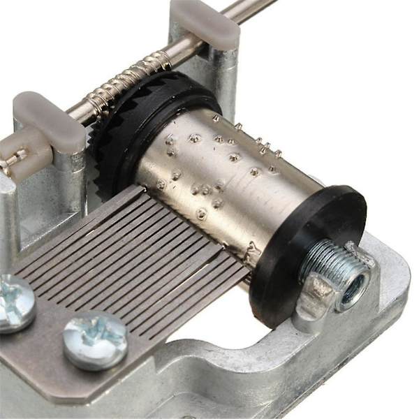 Mini Hand Cranking Music Movement Fem Låtar Val DIY Music Box Hem Dekorativ  (FMY) Blue Danube