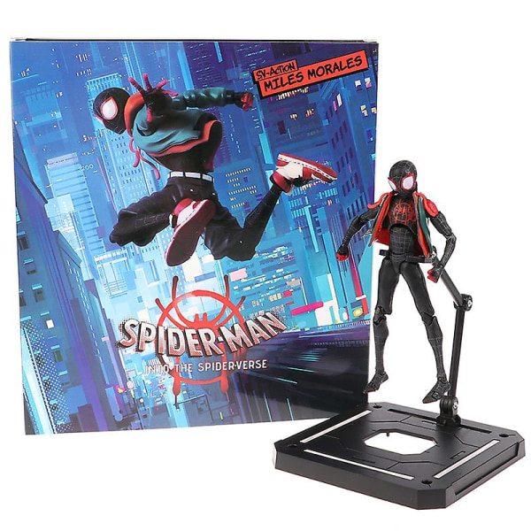 Action Spiderman Miles Morales Figurmodel Spider-man Into The Spider Verse Toy (FMYED) onesize