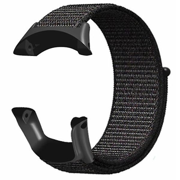 Armband i nylon för Sunnto Ambit3/Ambit3 Peak - Seashell White (FMY) Black Suunto Ambit 3