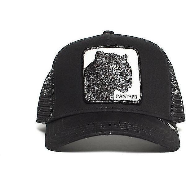 Sort Panter Dyre Fashion Mesh Cap Baseball Cap Trucker Cap  (FMY)