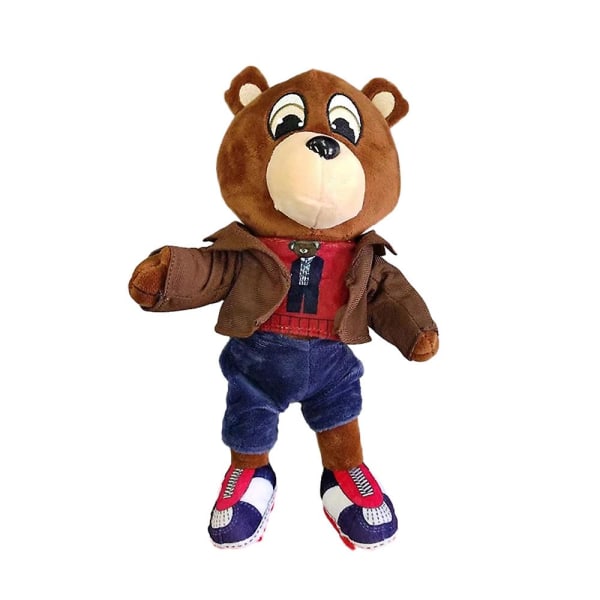 Kanye Teddy Bear Gosig Leksak Mjuk Plyschdocka West Graduation Teddy Bear Samling Plyschdjur Fans Present  (FMY) C