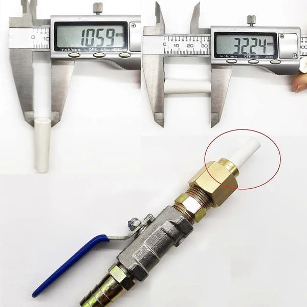 För Ventiltyp Sandblästringspistol Sandblästringstankar Blästringsmunstycke Portabel B 2.7MM-10