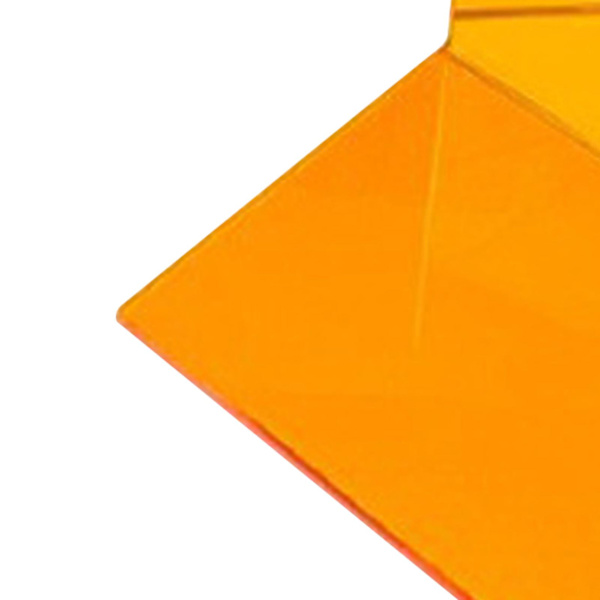 1 Par Bokstöd Tjock Non-Slip Transparent Akryl Dekorativt Tungt Bokstöd För Student Kontor L-Formad (FMY) Orange