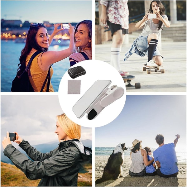 Kameraspeil refleksjonsklipssett for smarttelefon, selfiereflektor, mobilopptaksutstyr (FMY)