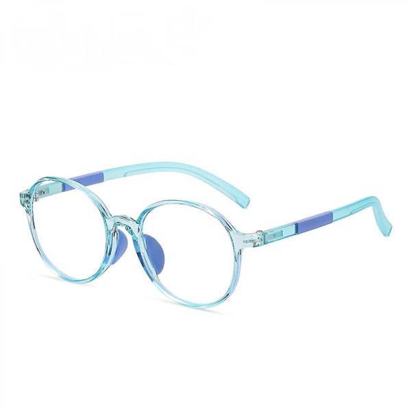 Blått lysblokkerende briller for barn Klar ramme Firkantet Nerd briller Anti Blue Ray dataskjermbriller (FMY)