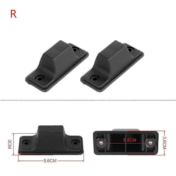 1 par udskiftning plast studs bagage fødder puder til bagage tasker kuffert stand fødder  (FMY) J