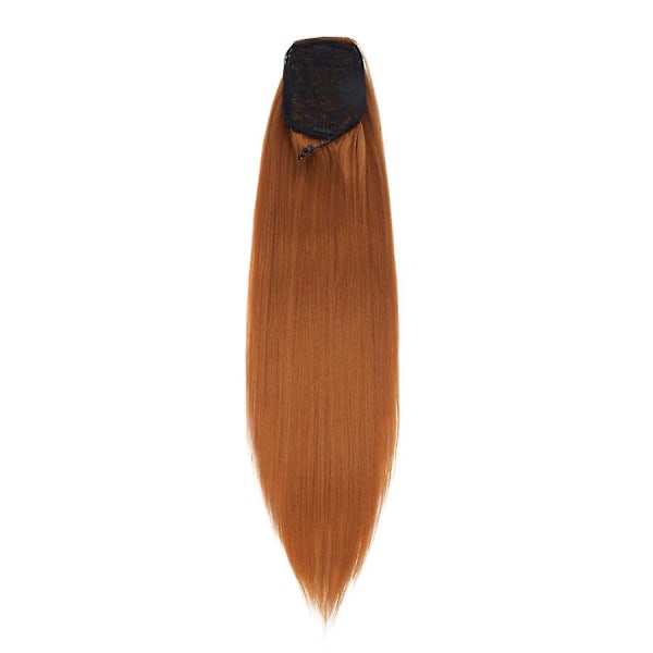 22\" Yaki Straight Hestehale-forlengelse med snor for kvinner (FMY) vividauburn 22inches