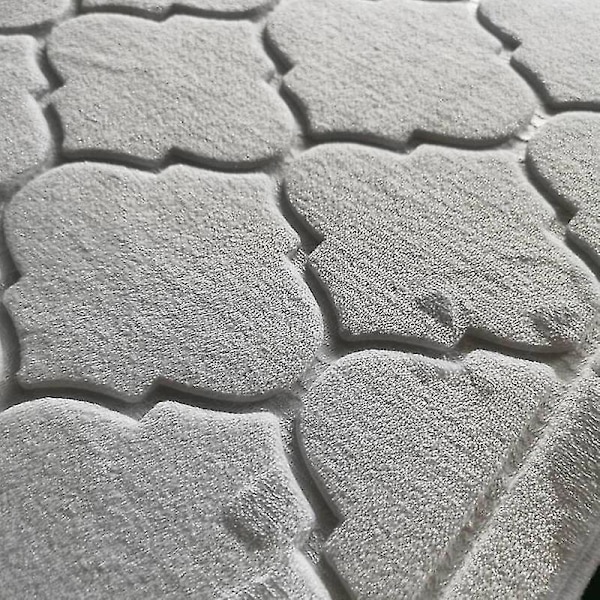 Flannel Bønnemåtte Tilbedelse Tæppe Tilbedelse Præget Tæpper  (FMY) White