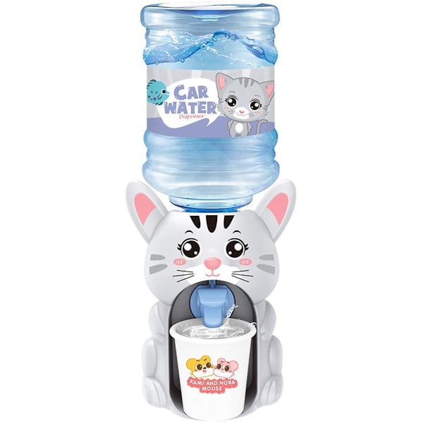 Mini vanddispenser til børn Dejlig tegneserie Piggy Frog Vandmaskine Børn Drikkevand Springvand Legetøj til børn (kat) (FMY)